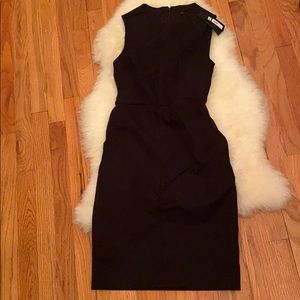 Banana Republic fitted black work dress